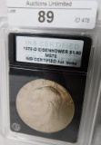 1976D EISENHOWER DOLLAR ~ MS70 ~ SLAB