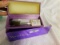 NEW IN BOX ESTEE LAUDER MERRY CLINIQUE MAKEUP BRUSH SET WITH CASE