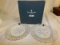 NEW IN BOX LOT OF 2 WATERFORD SNOW CRYSTALS ACCENT PLATE