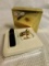 NEW IN BOX ESTEE LAUDER INTUITION GOLDEN DACHSHUND PERFUME POT