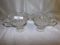 NEW LOT OF 2 SHANNON CRYSTAL FOOTED SAUCE DISHES