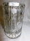 EXTREMELY HEAVY CRYSTAL VASE 9.5