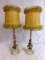 PAIR OF VINTAGE BEDROOM TABLE LAMPS