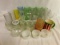 BOX LOT GLASSWARE & MISC