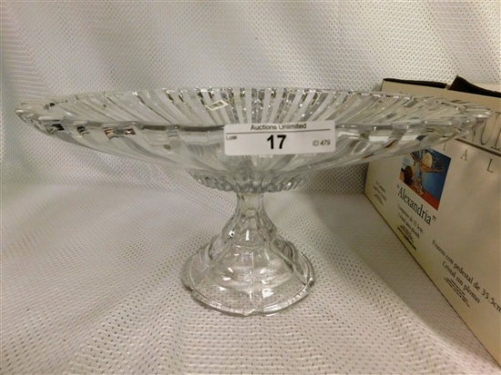 NEW IN BOX FIFTH AVENUE "ALEXANDRIA" 14" COMPOTE