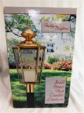 NEW IN BOX PACIFIC BRIGHTEN SOLID BRASS POST CANDLE LANTERN