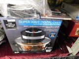 NEW IN BOX BE SHARPER IMAGE SUPER WAVE DIGITAL OVEN W/EXTRA ACCESSORIES