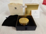 NEW IN BOX ESTEE LAUDER GOLDEN ALLIGATOR COMPACT