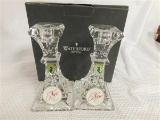 NEW IN BOX WATERFORD LISMORE 6 in. CANDLESTICK PAIR