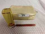 NEW IN BOX ESTEE LAUDER MAKEUP BAG W/LIPSTICK