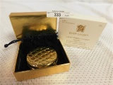 NEW IN BOX ESTEE LAUDER GOLDEN ALLIGATOR COMPACT