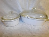 2 pc. CORNINGWARE BAKE WARE W/LIDS