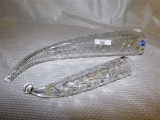 LOT OF 2 RUSSIAN CRYSTAL HORNS