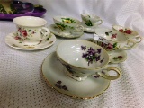 LOT OF 6 CUPS & SAUCERS