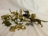 LOT OF 14 METAL WARE ANIMALS