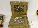 LOT OF 2 FRAMED COUNTRY SIDE ART