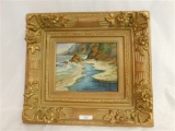 GOLD GILT FRAMED OIL PAINTING 19