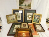 FRAMED ART BOX LOT