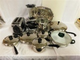 KITCHEN BOX DEAL 485 ~ POTS/PANS/BLENDER/TOASTER/CUTTING BOARD