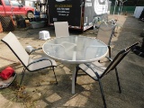 PATIO TABLE & 4 CHAIRS (LOCAL PICKUP ONLY)