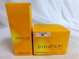 NEW IN BOX ESTEE LAUDER INTUITION FRAGRANT BODY POWDER & CRÈME 2 PC.