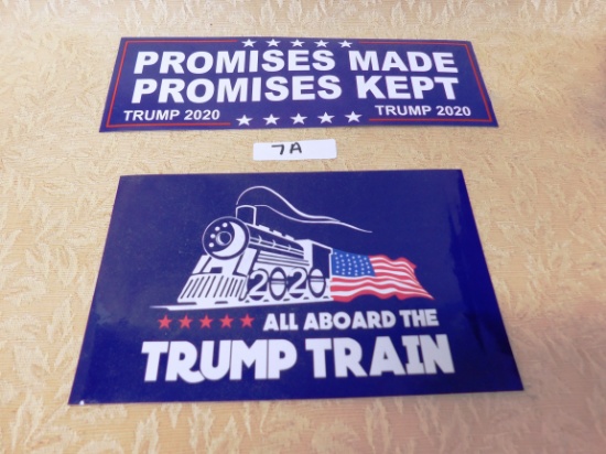 LOT OF 2 TRUMP STICKERS