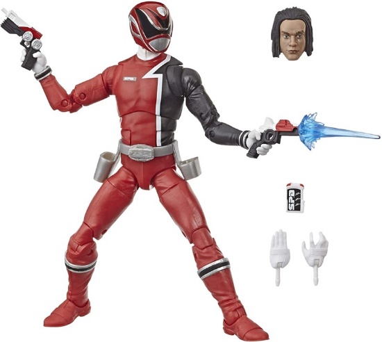 Power Rangers Lightning Collection 6-Inch S.P.D. Red Ranger Collectible Action Figure Toy with Acces