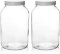 2 Pack - 1 Gallon Glass Mason Jar Wide Mouth with Airtight Metal Lid - Safe for Fermenting Kombucha