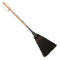 AUTHENTIC HAND MADE ALL BROOMCORN BROOM (34-INCH / UTILITY BLACK / OAK HANDLE)