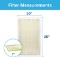 Filtrete 20x25x1 AC Furnace Air Filter MPR 600 Clean Living Dust Reduction 4-Pack