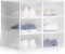 Shoe Boxes Clear Plastic Stackable Shoe Storage Boxes Shoe Container Organizer Shoe Case for Mens Wo