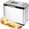 Bread Maker Machine 2.2lb Stainless Steel Toaster Makers 650W Multi-Use Programmable 19 Menu Setting