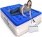 Luxury Queen Deluxe Raised Air Mattress with Built in Pump Flocked Top Inflatable Upgraded Queen Siz