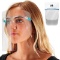 TCP Global Salon World Safety Face Shields with Glasses Frames (Pack of 10) - Ultra Clear Protective