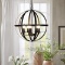 Industrial Pendant Lighting Fixture Flexible Chandelier Hanging Rustic 5 Light Flush Mount Ceiling P