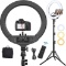 18 Inch LED Ring Light with Tripod Stand & Phone Holder Hatynud 2700K-6500K Dimmable LED Ringlight f