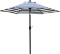 7.5' Patio Umbrella Outdoor Table Market Umbrella with Push Button Tilt/Crank 6 Ribs (Blue and White