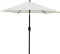 7.5' Patio Umbrella Outdoor Table Market Umbrella with Push Button Tilt/Crank 6 Ribs (Beige)