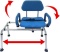 Carousel Sliding Transfer Bench with Swivel Seat. Premium PADDED Bath and Shower Chair with Pivoting