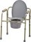 NOVA Medical Products Folding Commode Over Toilet and Bedside Commode Comes with Splash Guard/ Bucke