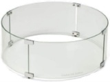  Round Fire Pit Glass Wind Guard (WG23-RD) 23-Inch