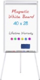 Easel White Board - Magnetic Tripod Whiteboard Portable Dry Erase Board 40 x 28 inches Flipchart Eas