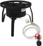 One High-Pressure Outdoor Propane Burner Gas Cooker Weld Black