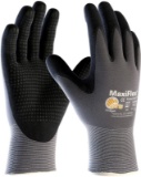3 Pack MaxiFlex Endurance 34-844 Seamless Knit Nylon Work Glove with Nitrile Coated Grip on Palm & F