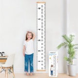 Baby Growth Chart Handing Ruler Wall Decor for Kids, Canvas Removable Growth Height Chart 79