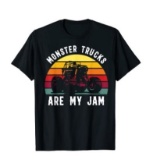 Monster Truck Are My Jam Monster Truck T-Shirt Kids XS