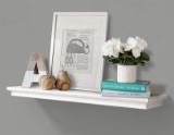 White Deep Floating Shelves Display Ledge Shelf with Invisible Blanket 36