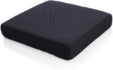 Memory Foam Seat Cushion Chair Pad 16 x 16 x 3in. with Washable Cover for Relief and Comfort