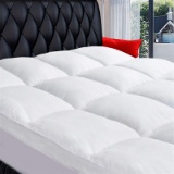 Queen Mattress Topper Extra Thick Pillowtop Plush Mattress Pad Cover 400TC Cotton Top with 8-12 Inch