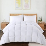 All Season King Comforter Soft Quilted Down Alternative Duvet Insert with Corner LoopsBox Stitched R